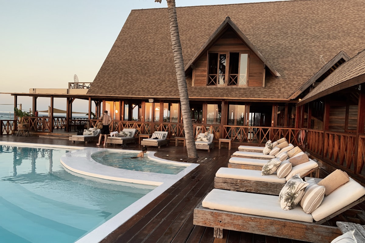 Beautiful hotel exterior